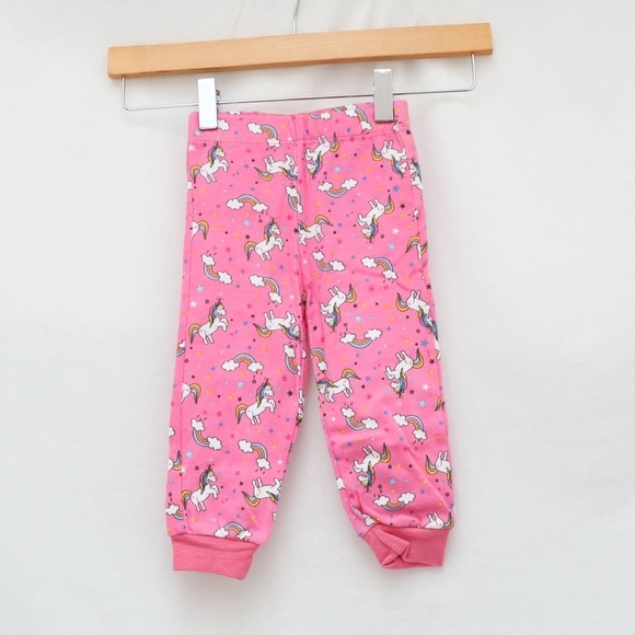 Set of pink unicorn pyjamas baby girl 12m infant Monkey Bars new NWOT top pants - Picture 6 of 9
